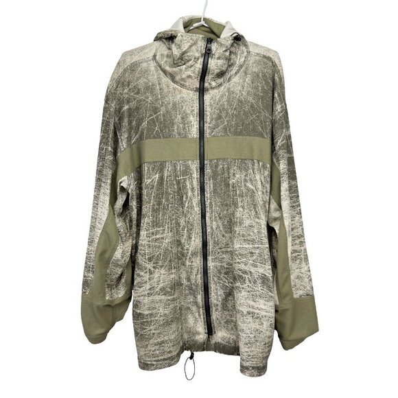 MARITHÉ + FRANÇOIS GUIBAUD Oversized Green White Designer Jacket sz L - Picture 1 of 10